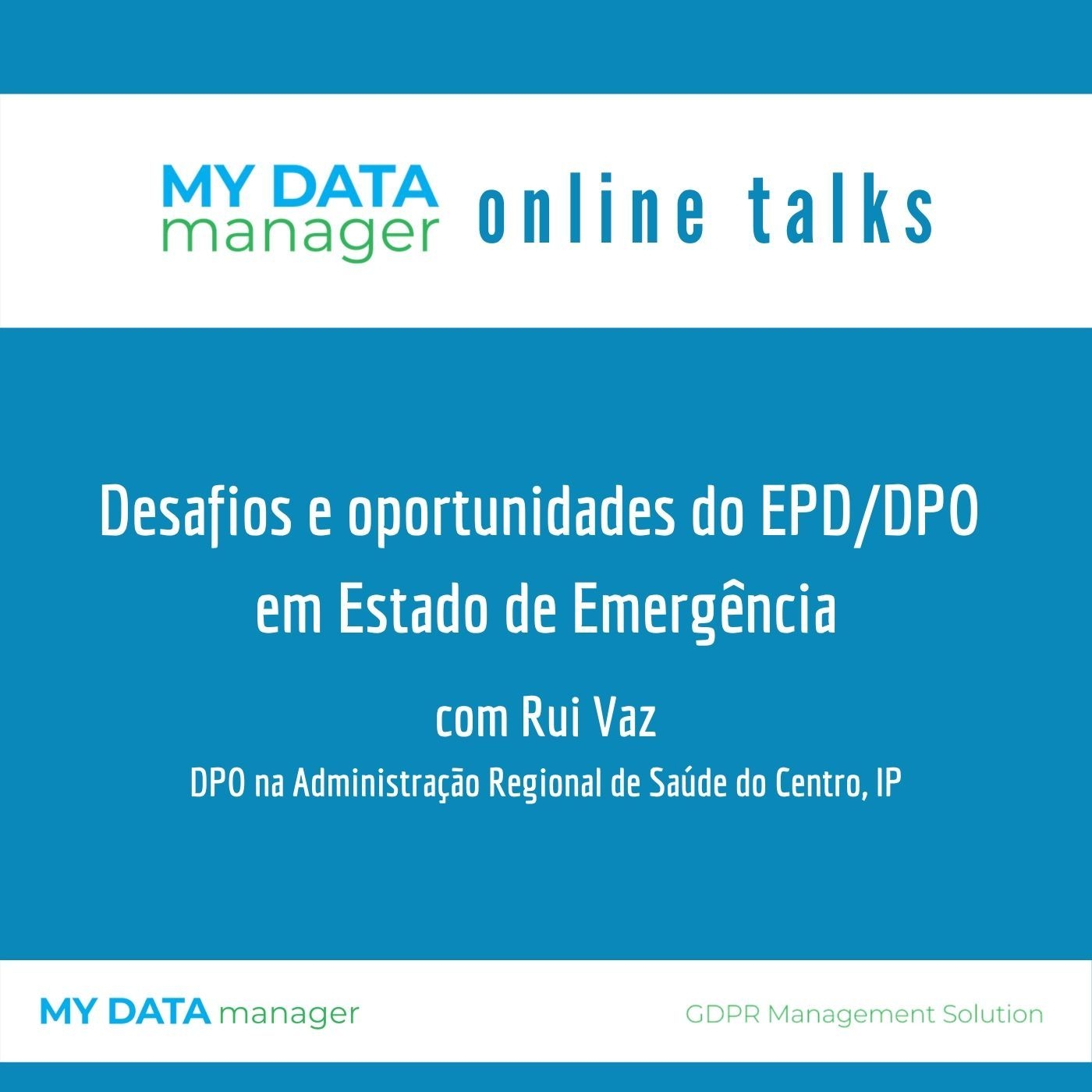 MYDATAmanager Online Talks 