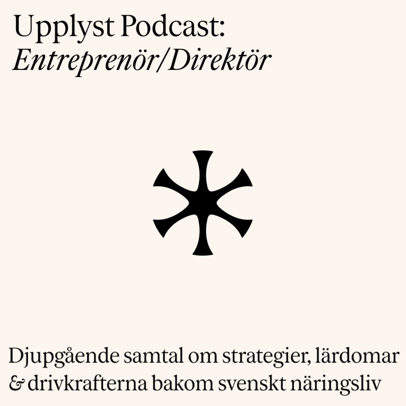 Upplyst: entreprenör/direktör